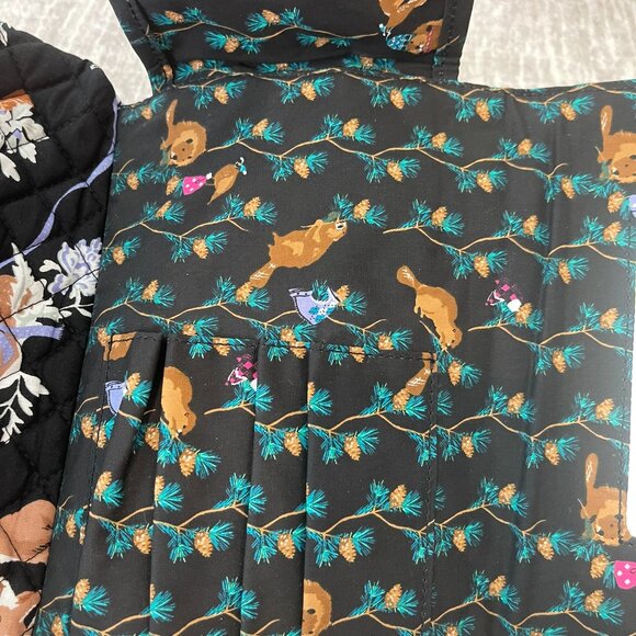 Vera Bradley Set of Brush & Cosmetic Case & Kiss Me Twice Case - Merry Mischief - Picture 10 of 10